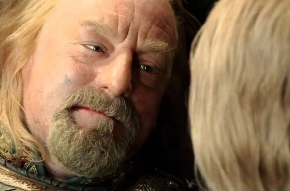 Bernard Hill como el Rey Th�oden