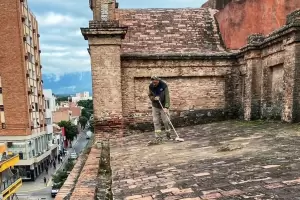 Trabajos de evaluacin y reparacin del Convento de San Francisco
