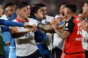 En un partidazo, River empat 2-2 con Nacional por la Copa Libertadores