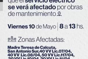 Corte programado para Capital: Qu barrios sern afectados?