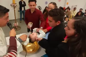 Bautismos en el Santuario de la Gruta de la Virgen del Valle