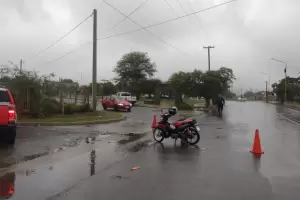 Una motociclista lesionada tras un siniestro vial