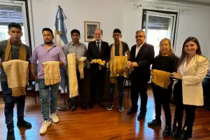 Jalil y la comitiva fueron recibidos por el Embajador argentino en el Vaticano