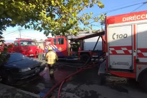 Un incendio consumi una vivienda en la Capital