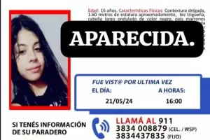 Encontraron a Morena Sanchez, tras dos das de su desaparicin