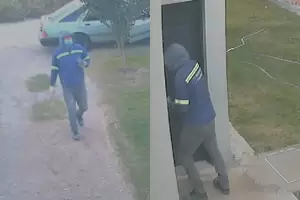 Un intento de robo a plena luz del da qued grabado por cmaras de seguridad