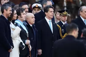 Con una omisin en el acto oficial, Posse acompa a Milei el 25 de Mayo en Crdoba