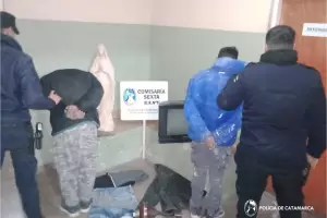 Se robaron una imagen de la Virgen y un televisor, y terminaron aprehendidos