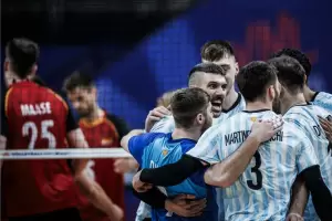 Voley: Argentina venci� a Alemania y dio un paso clave de cara a Paris 2024