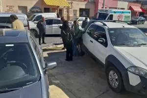 Choque mltiple en pleno centro