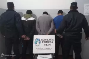 Detienen a tres sujetos tras agredir a un hombre con un arma blanca en pleno centro