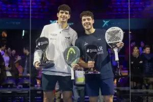 Agustn Tapia y Arturo Coello, ganadores de la Premier Padel de Santiago