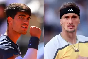 Alcaraz y Zverev van por la final masculina de Roland Garros