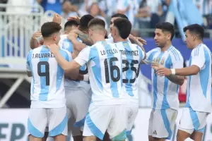 Con gol de Di Mara, Argentina gan 1-0 a Ecuador en el primer amistoso previo a la Copa Amrica