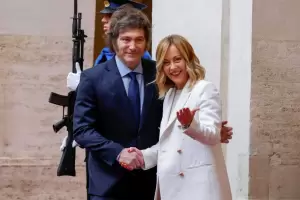 Milei fue recibido por la primera ministra italiana y se prepara para reunirse con la jefa del FMI