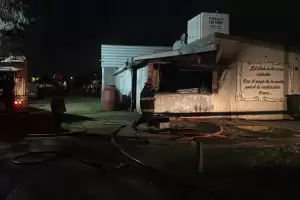 Feroz incendio caus daos materiales en Los Teros Rugby Club