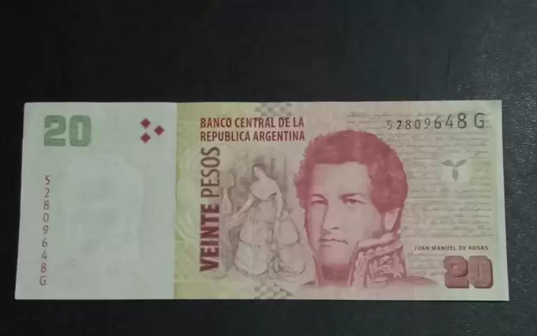 Billete de $20
