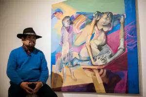 El artista catamarqueo Ral Guzmn presenta su muestra "Confrontacin 24" en el Hotel Amerian