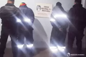 Dos hombres fueron detenidos intentar robar 28 kg de rodocrosita