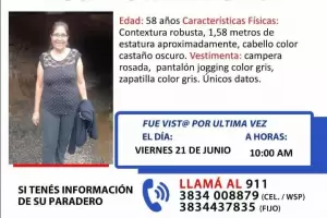 Buscan desesperadamente a Rosa Esther Ponce, una mujer de 58 aos