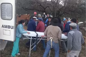 En Andalgal, se cay del caballo y fue rescatado