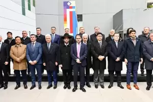 El gobernador Jalil particip del Encuentro Federal por la Memoria en la AMIA