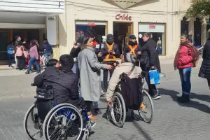 En el primer da se agotaron las entradas para personas con discapacidad y hubo malestar