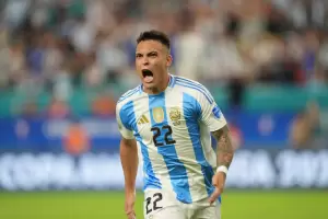 El gesto que tuvo Lautaro Martnez con Messi tras marcar un gol ante Per