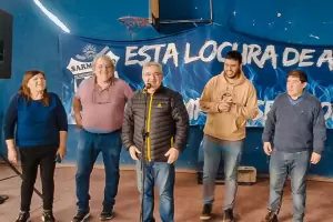 Jalil visit el Club Sarmiento en el marco del mes aniversario