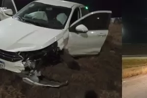 Jvenes chocaron contra un guardarrail en Valle Viejo