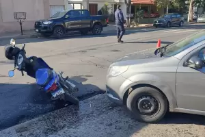 Choque en Capital: mujer de 60 aos result lesionada