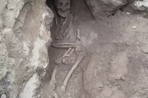 Encontraron nuevamente restos seos enterrados en una casa