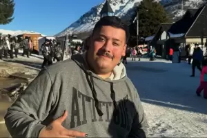 Manzana sufri un accidente que asust a sus fans en Bariloche