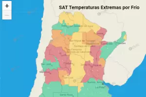 �Sigue el fr�o extremo?: la alerta se mantiene en 16 provincias, inclu�da Catamarca