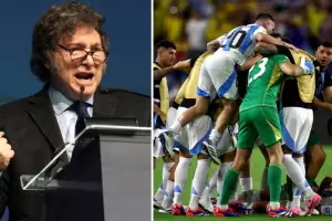 Somos campeones otra vez celebr Milei tras la victoria de la Seleccin en la Copa Amrica