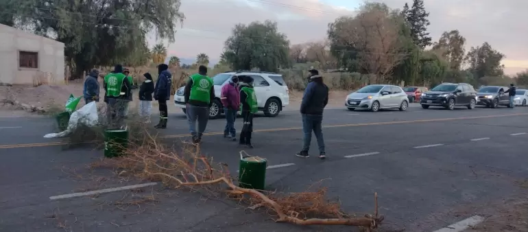 corte de ruta en Fiambal