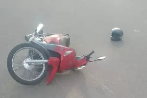 Valle Chico: motociclista derrap y termin en el "San Juan"