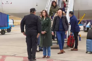 Villarruel arrib para la Fiesta del Poncho y pasar el fin de semana en Catamarca