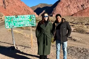 Victoria Villarruel recorre varios puntos tursticos de Fiambal