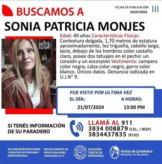 Buscan desesperadamente a una mujer de 49 a�os