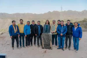 Ral Jalil e intendentes recorrieron los avances de obra en la Cuesta de Zapata