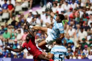 Los Pumas 7s debutaron con un triunfo sobre Kenia en Pars 2024