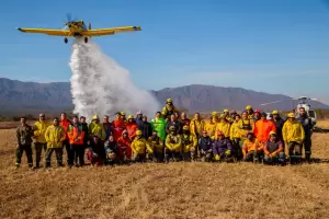 Capacitacin en Medios Areos para Combatir Incendios Forestales en Los Varelas