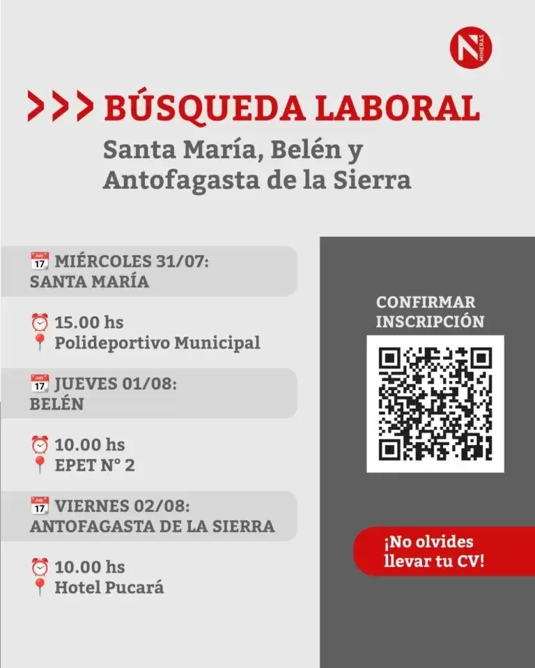 oferta laboral minera posco