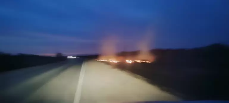 incendio ruta 157 san antonio la paz