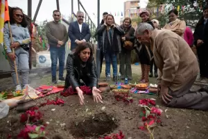 Corpachada en la Casa de la Cultura para homenajear a la Pachamama