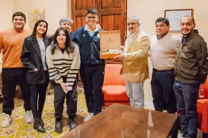 Jalil recibi a Julin Gutirrez: "Su desempeo deportivo es el ejemplo a seguir para jvenes catamarqueos"