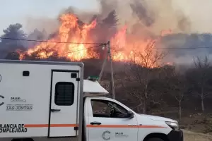 Seguridad trabaja intensamente para sofocar los incendios forestales en la provincia