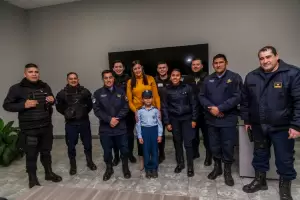 El Ministerio de Seguridad recibi� a Lizandro en el SAE 911