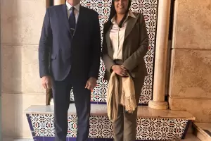 Reunin entre la Ministra de Seguridad y el Secretario de Estado de Seguridad y Orden Pblico de San Juan